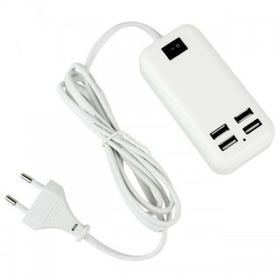 Caregador usb 15w usb desktop charger 4 ports usb wall charger